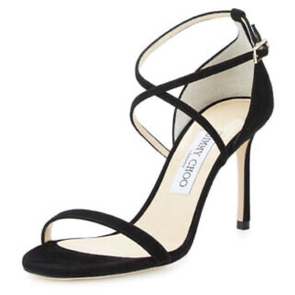 Jimmy Choo Hesper 85 in Black Suede